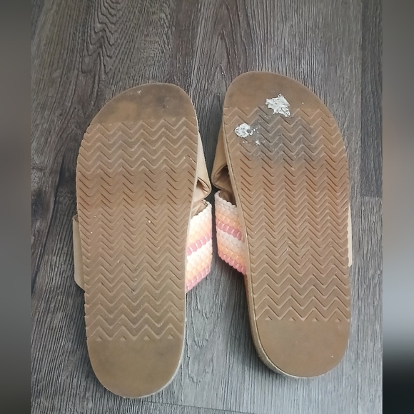 Toms Paloma Slide Sandals Pink Creamicle Orange Size 9 - Picture 8 of 8